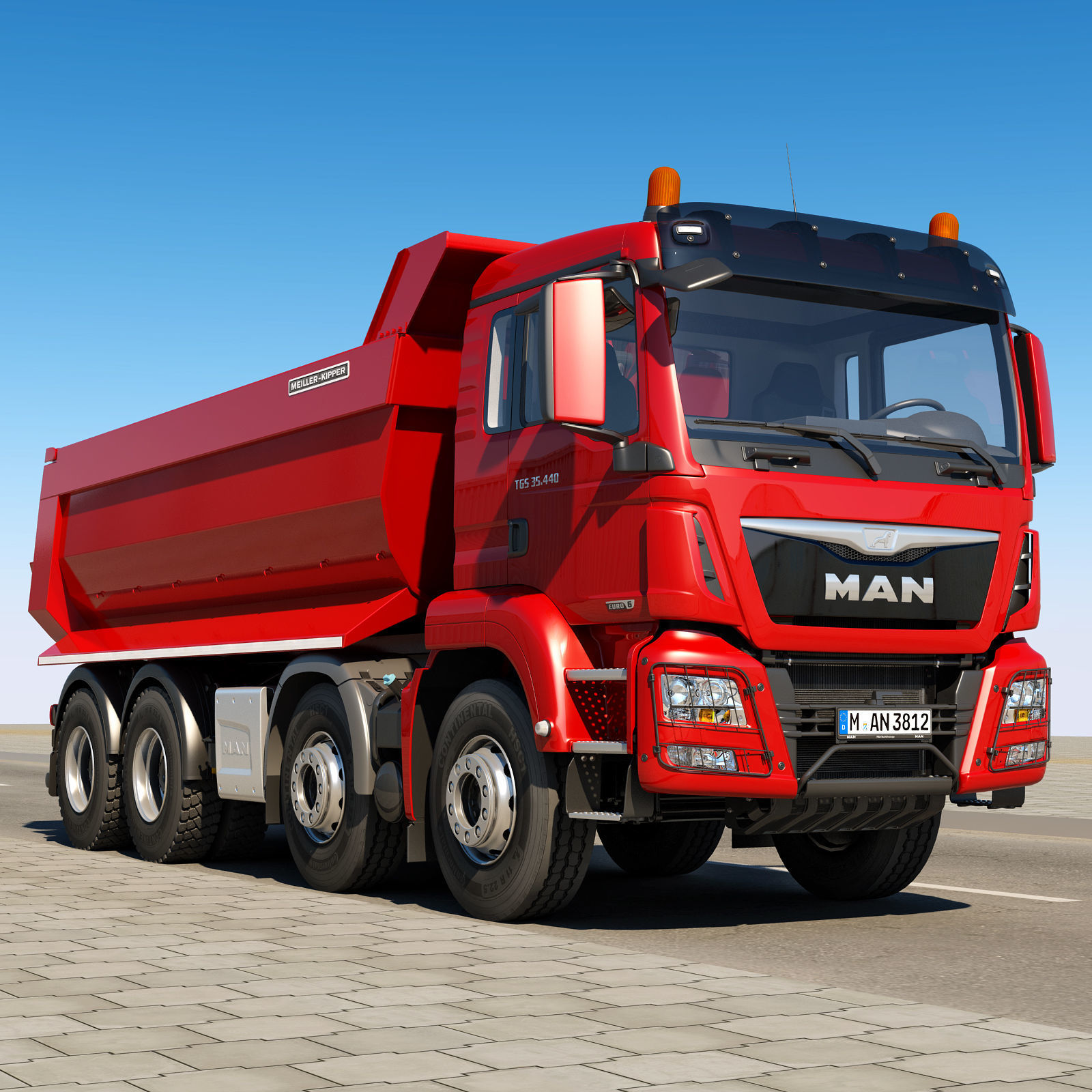 DUMP TRUCK TGS M 3D model_1