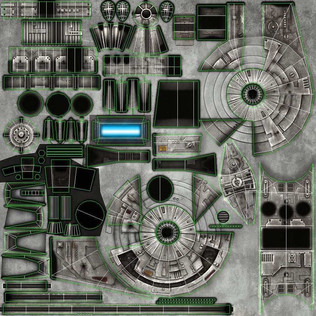 The Outrider star wars spaceship Low-poly 3D model_8