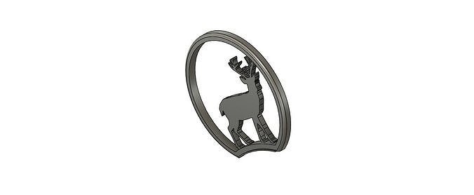 Mickey Mouse Headband Ear with Christmas Reindeer insert 3D print model