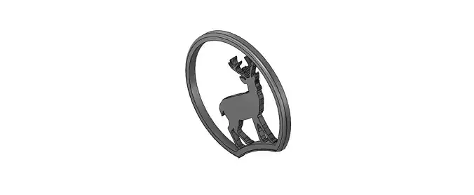 Mickey Mouse Headband Ear with Christmas Reindeer insert 3D print model