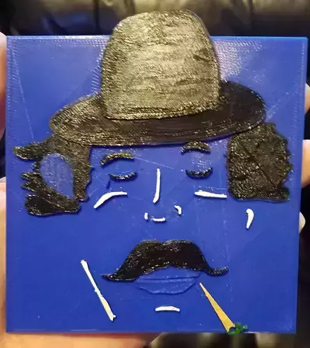 Blues Man Tile 3D print model