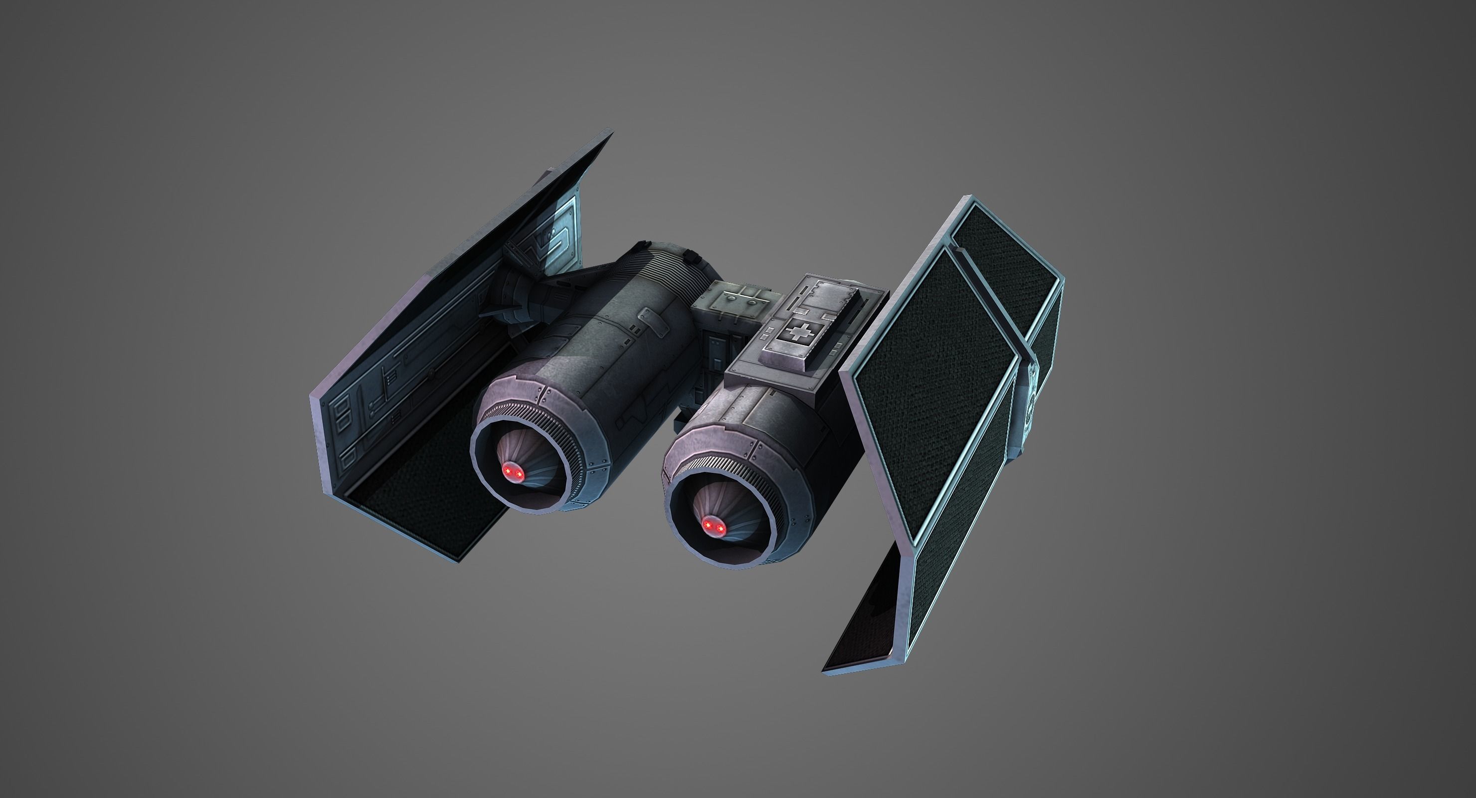 Low poly Tie Bomber Low-poly 3D model_1