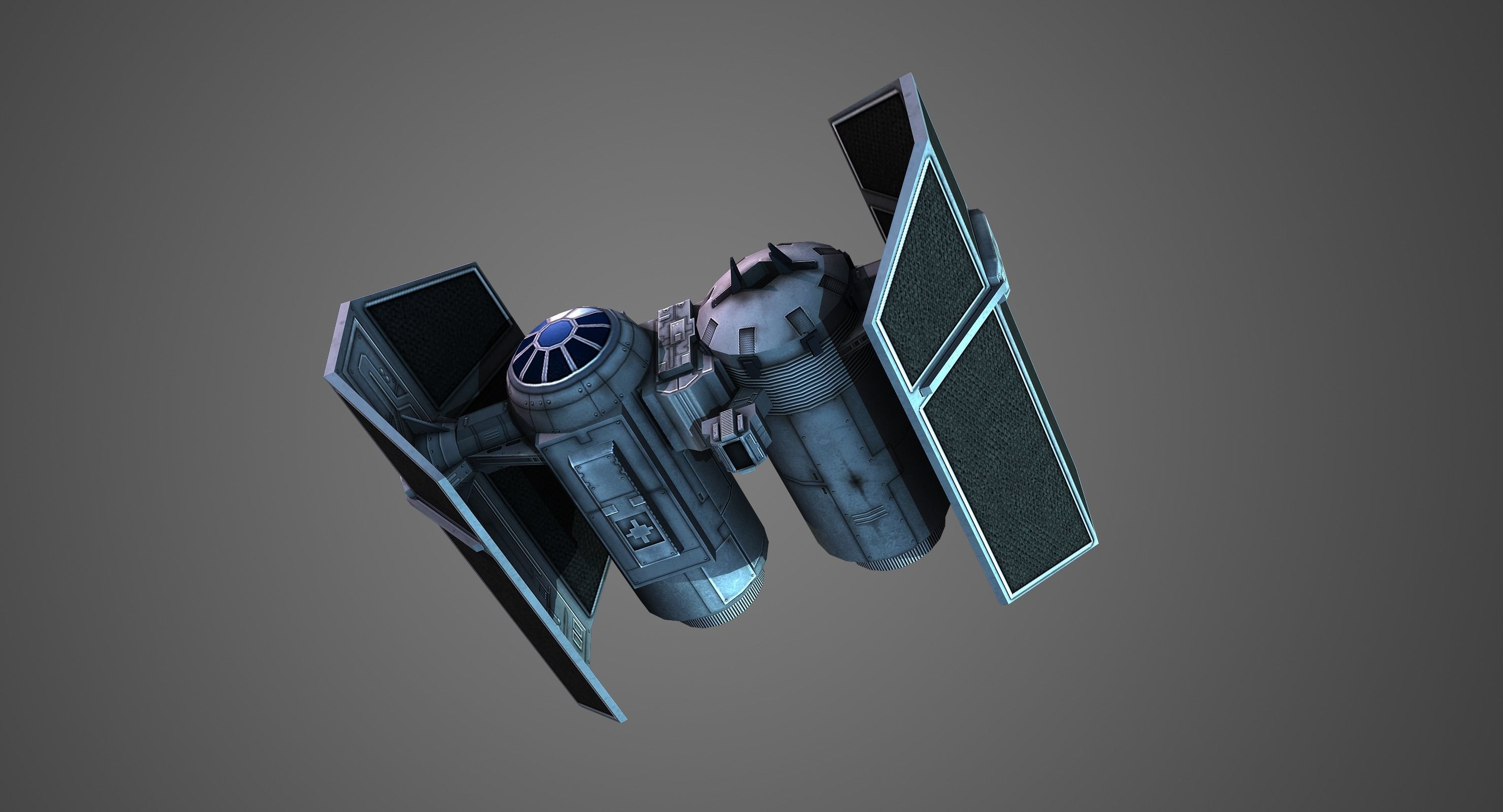 Low poly Tie Bomber Low-poly 3D model_3