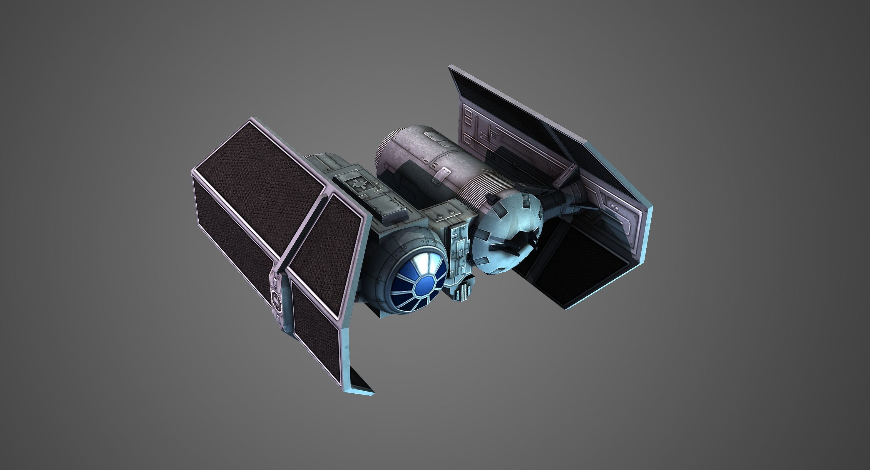 Low poly Tie Bomber Low-poly 3D model_2