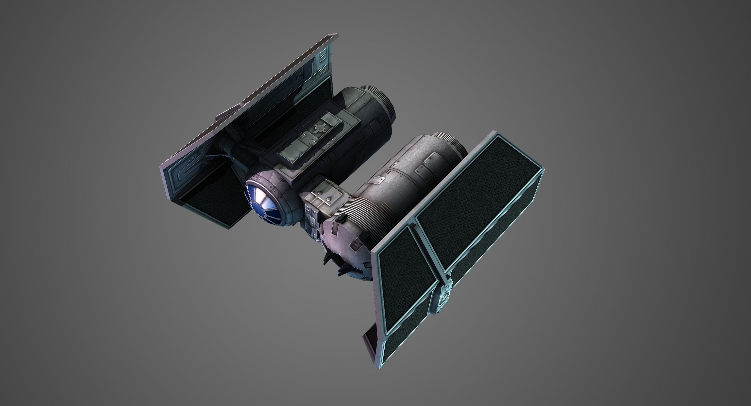 Low poly Tie Bomber Low-poly 3D model_4