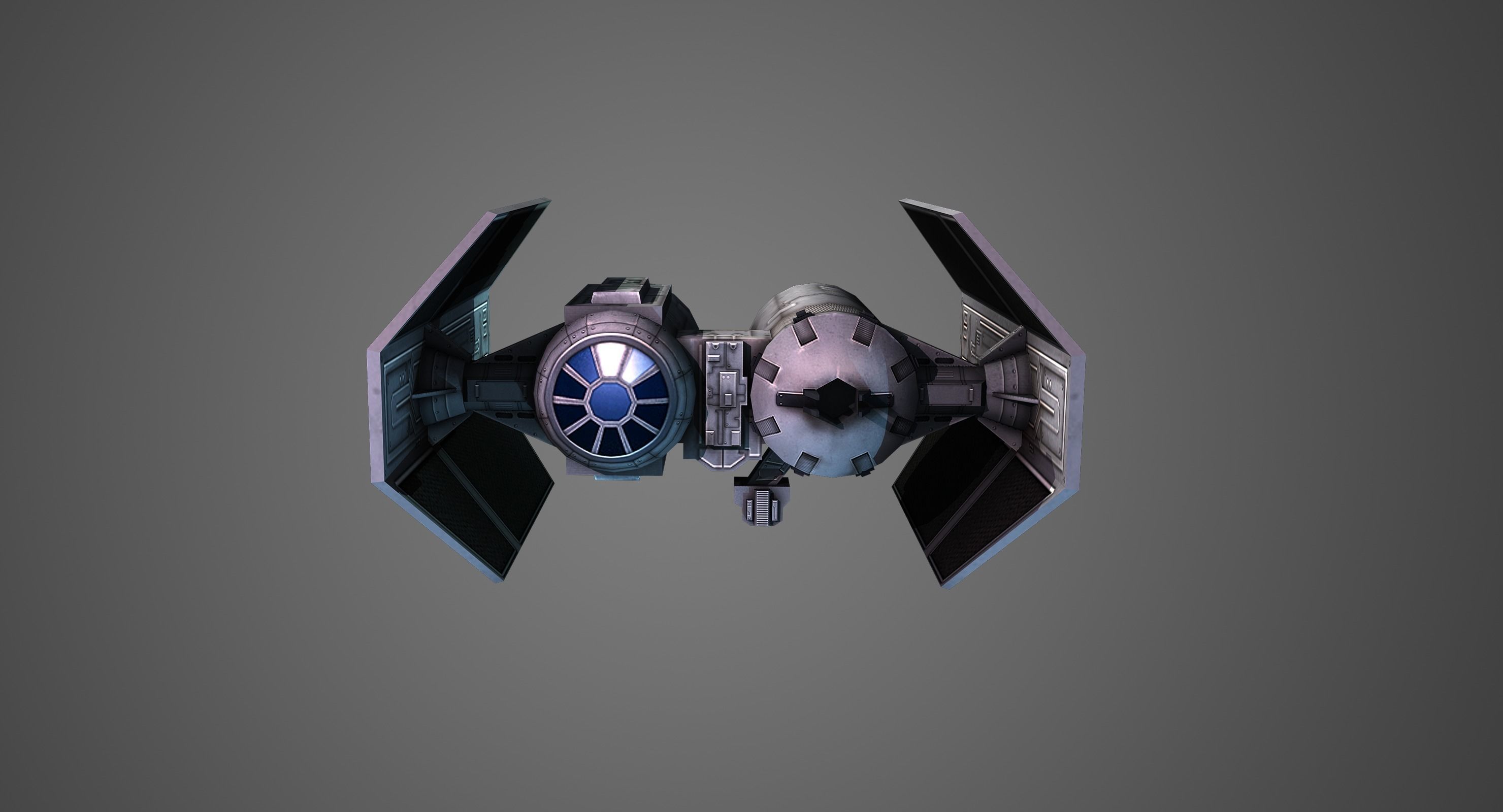Low poly Tie Bomber Low-poly 3D model_6