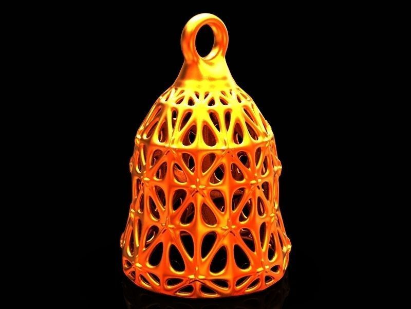 VORONOI BELL PENDANT 3D print model_1