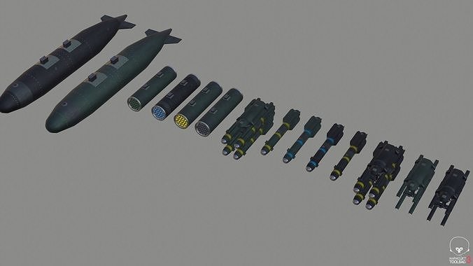 UH-60 Blackhawk - Loadout Weapons US helicopter - Medevac Low-poly 3D model
