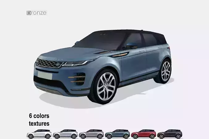 Range Rover Evoque 2020 Low-poly 3D model
