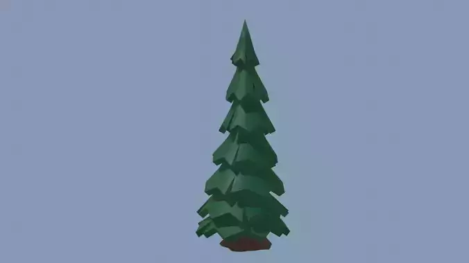 Pine Tree Low-poly 3D model