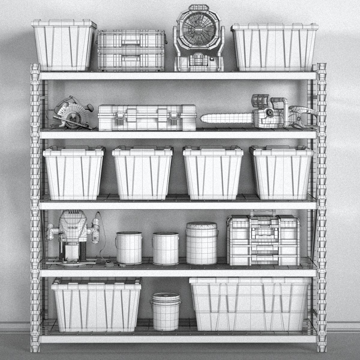 garage tools set 12 3D model_8