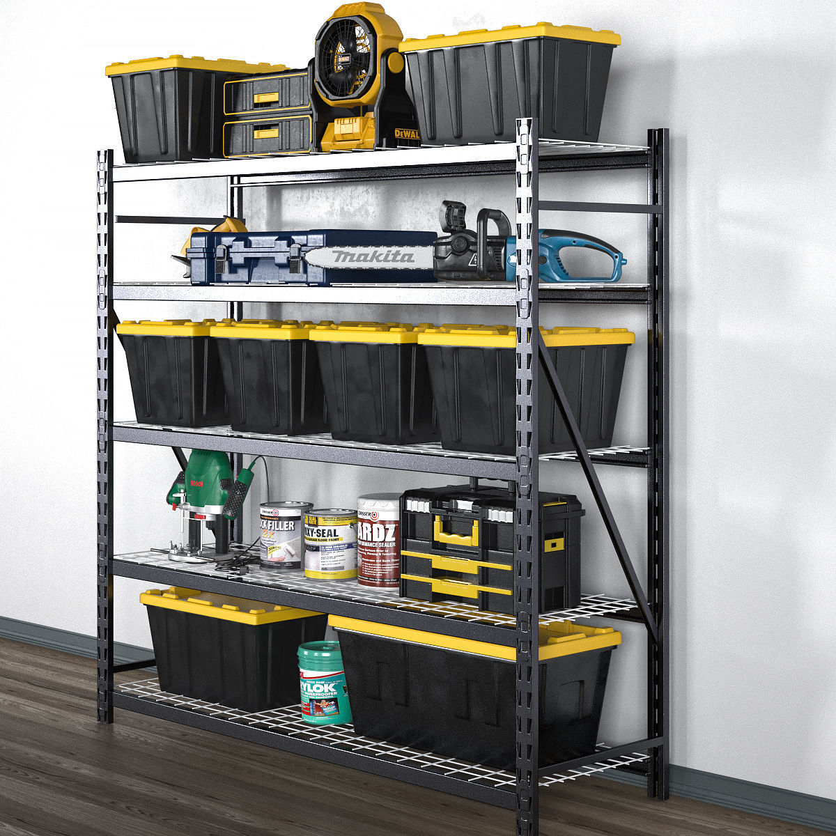 garage tools set 12 3D model_2