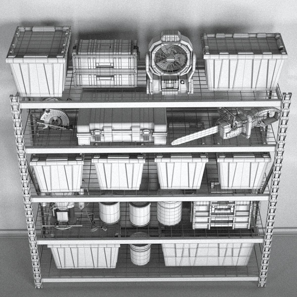 garage tools set 12 3D model_10