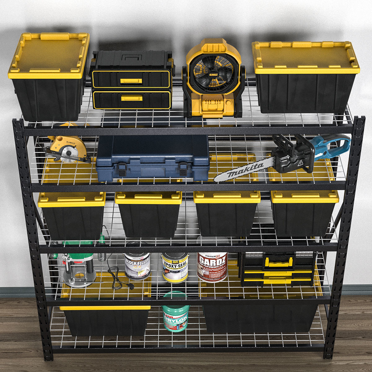 garage tools set 12 3D model_3