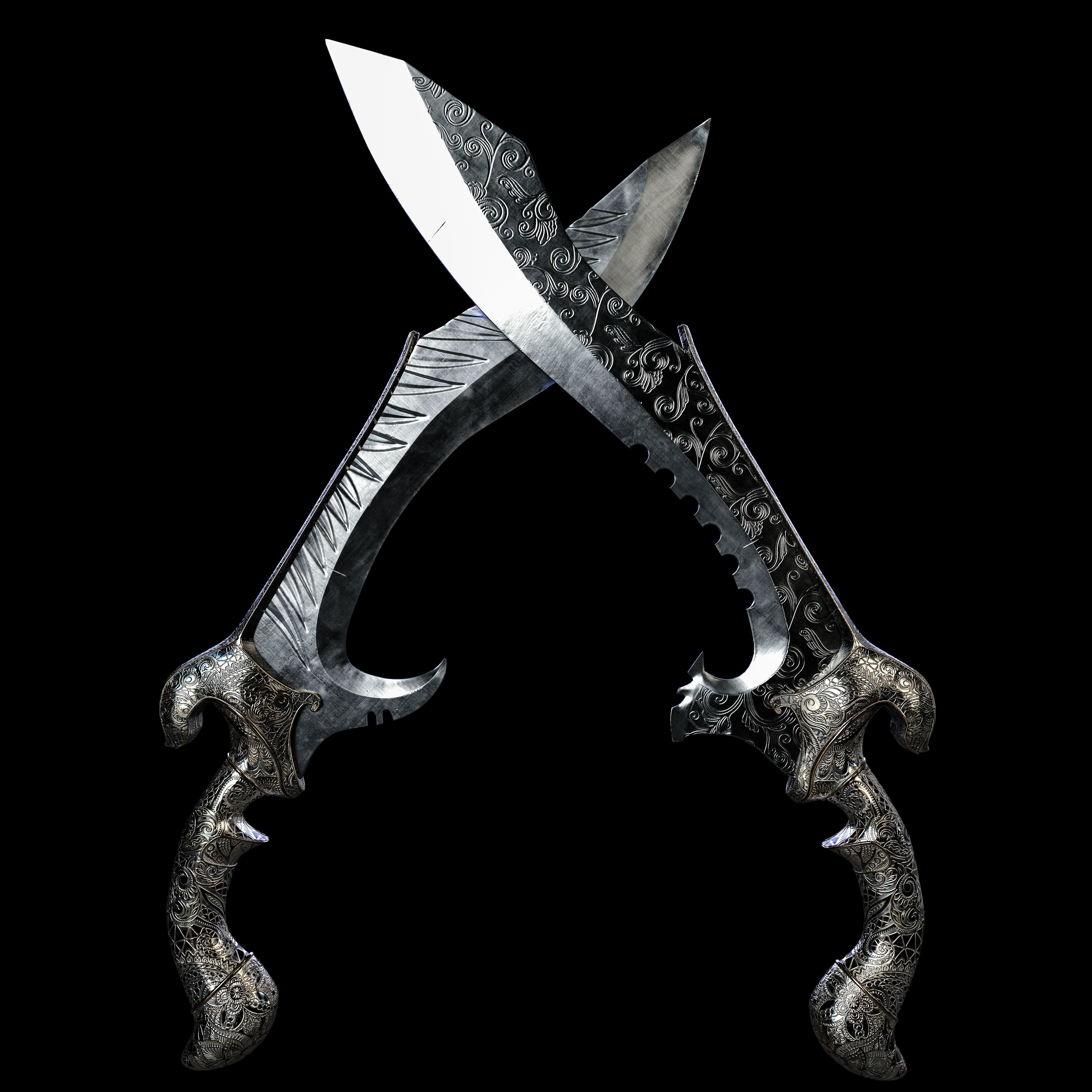 Nyx Ulrics Kukris FanMade Low-poly 3D model_2