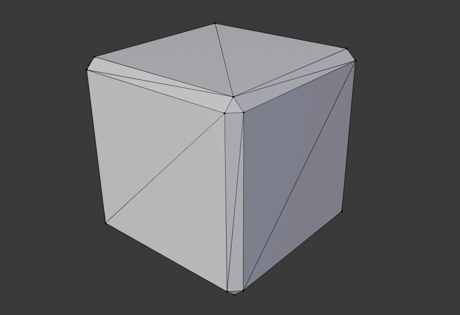 Dice Six Sides White  - Dado Seis Lados Low-poly 3D model_4