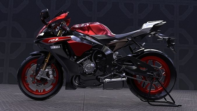  Yamaha R1 2015 Motorcycle 3D model