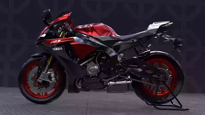  Yamaha R1 2015 Motorcycle 3D model