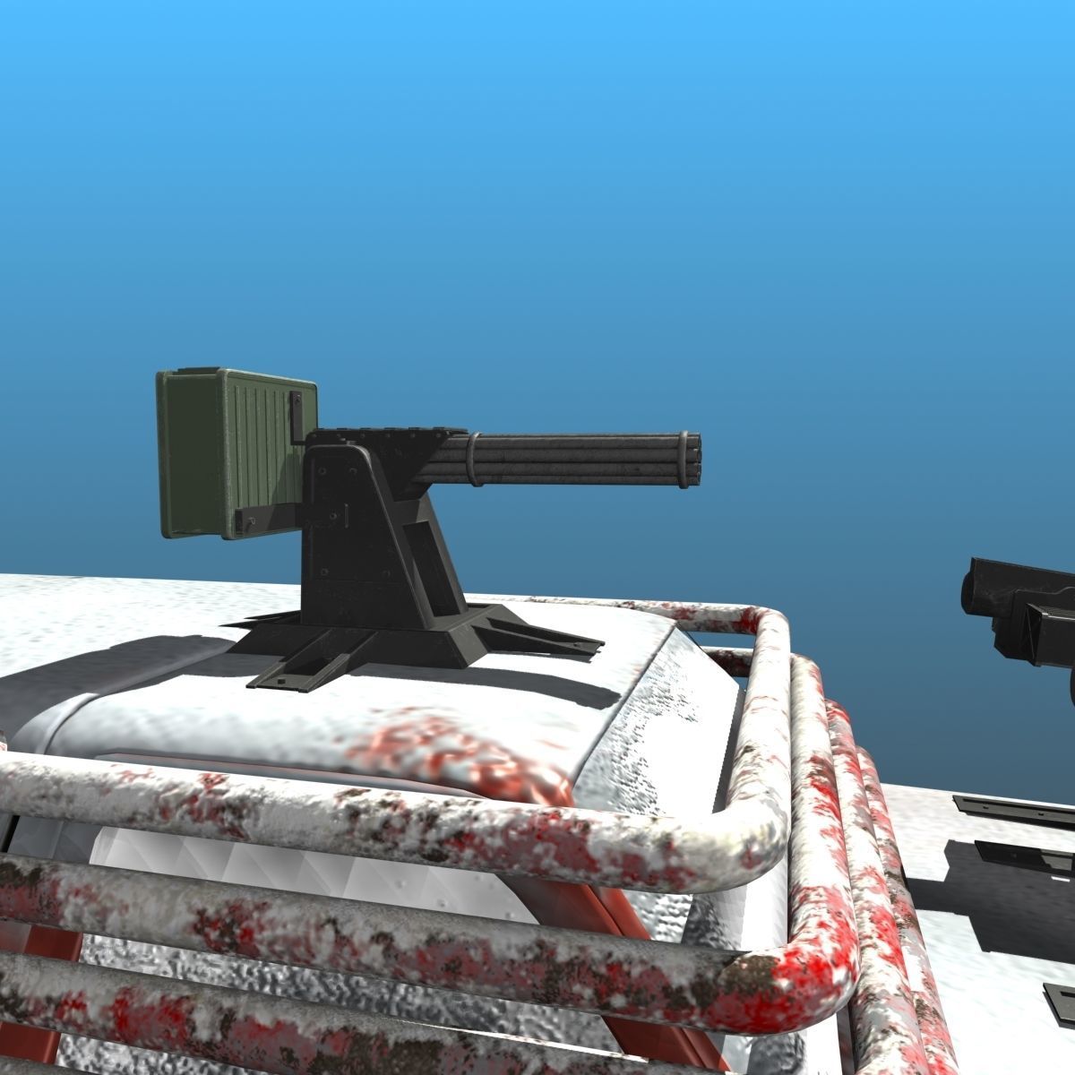 Offroad battle car 01 Low-poly 3D model_6