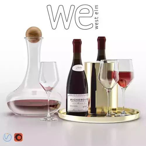WEST ELM Bar Wine Set