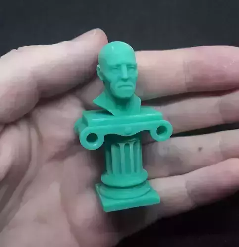 pedestal 2 3d print bust of old man