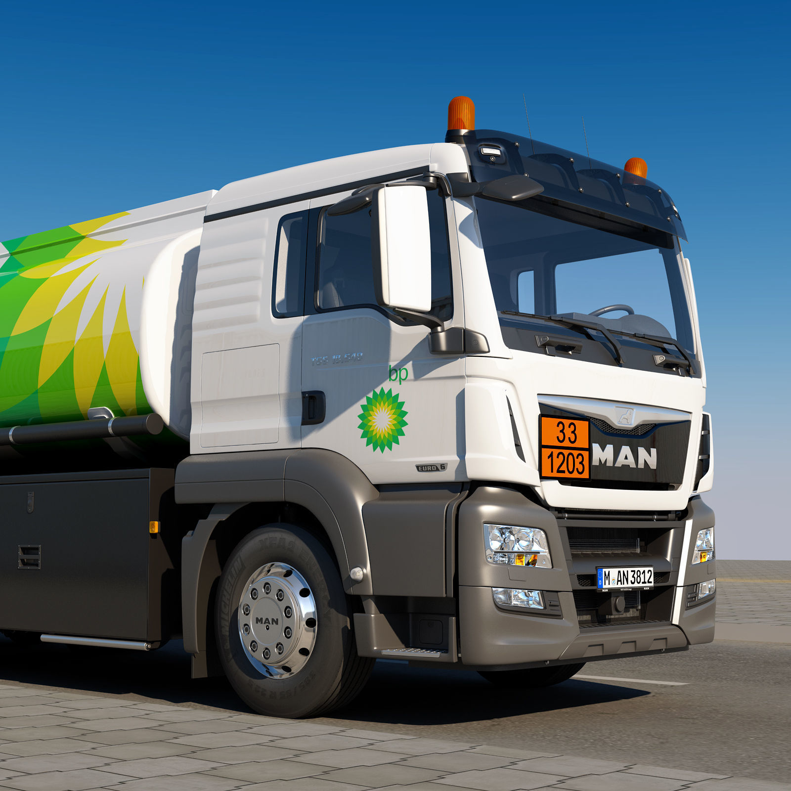 TGS 6X2 Tanker 3D model_6