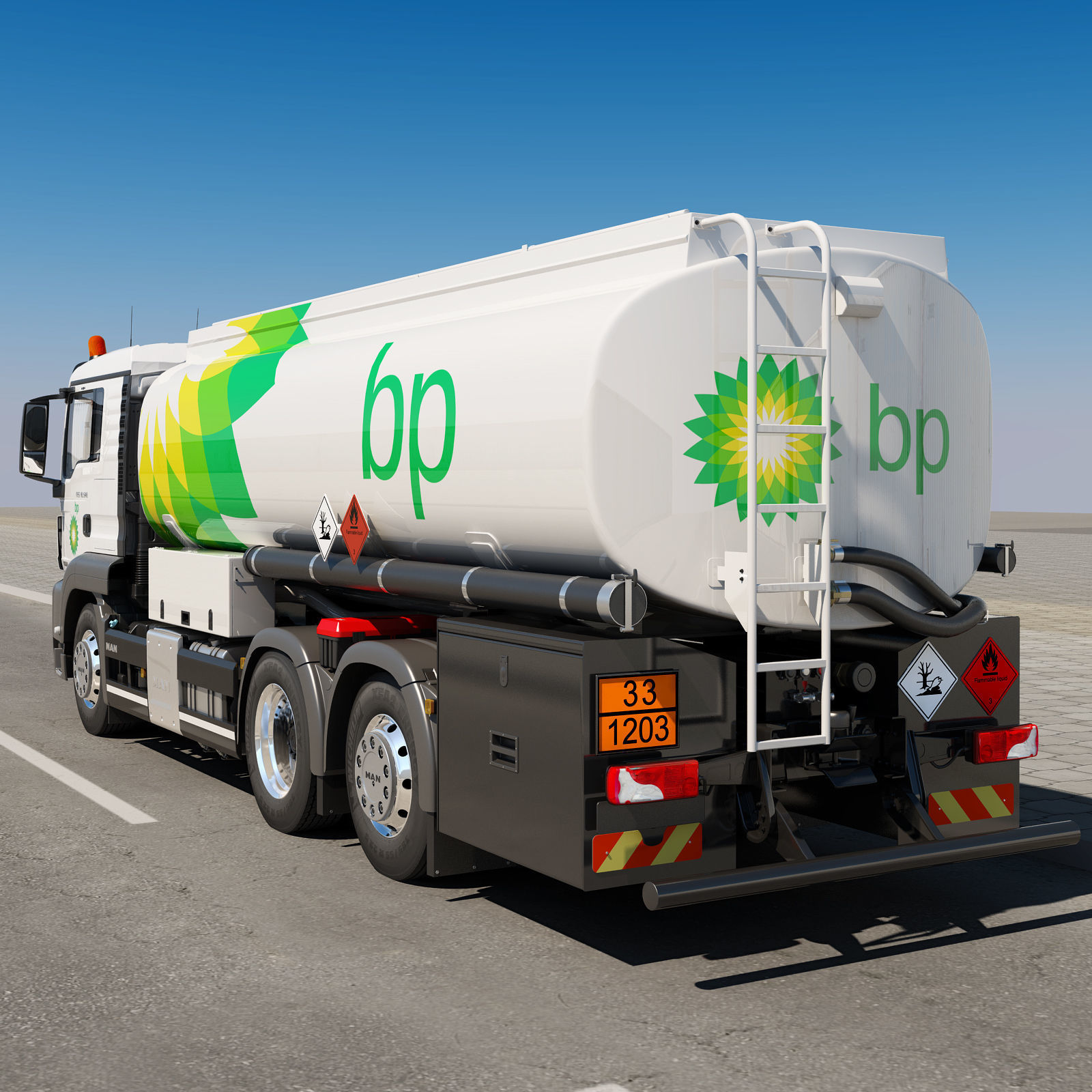 TGS 6X2 Tanker 3D model_2
