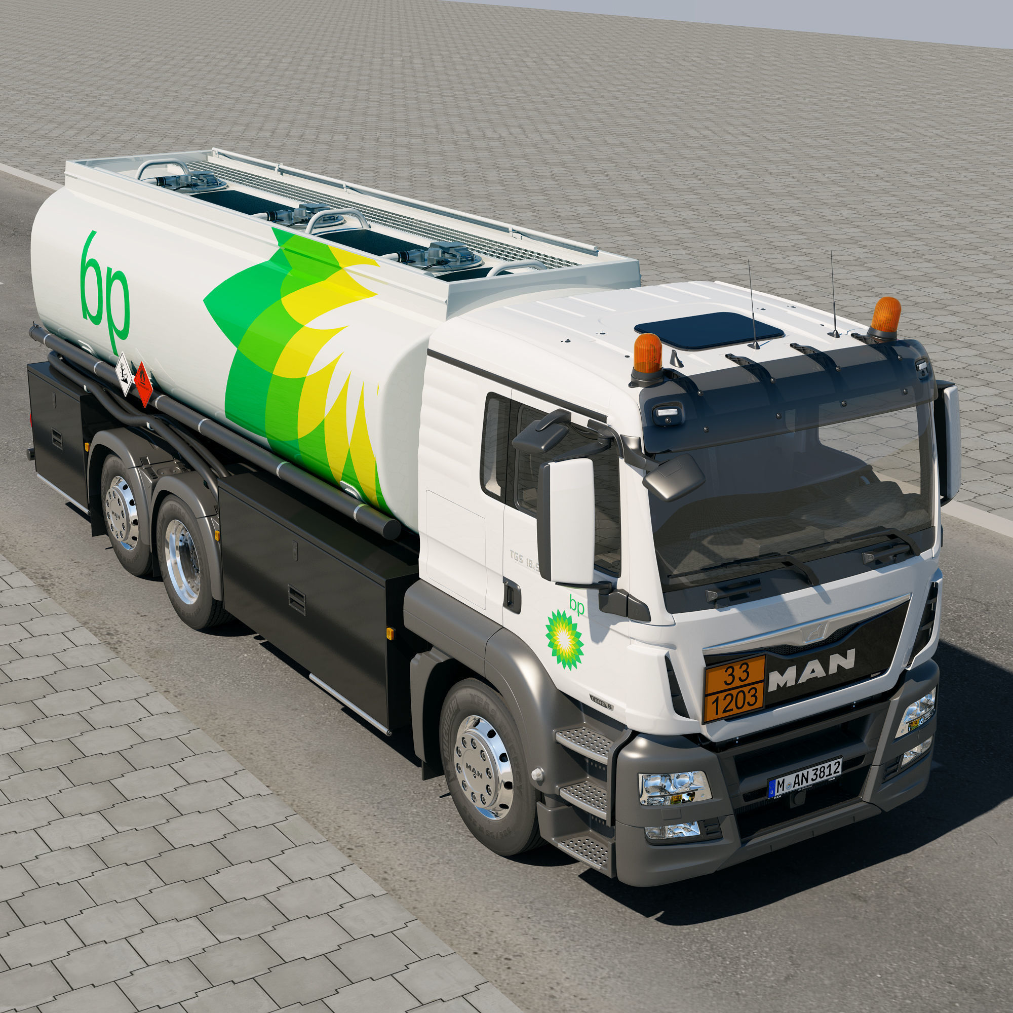 TGS 6X2 Tanker 3D model_3