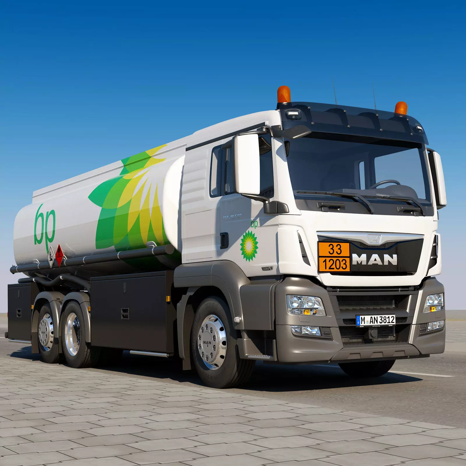 TGS 6X2 Tanker 3D model_0