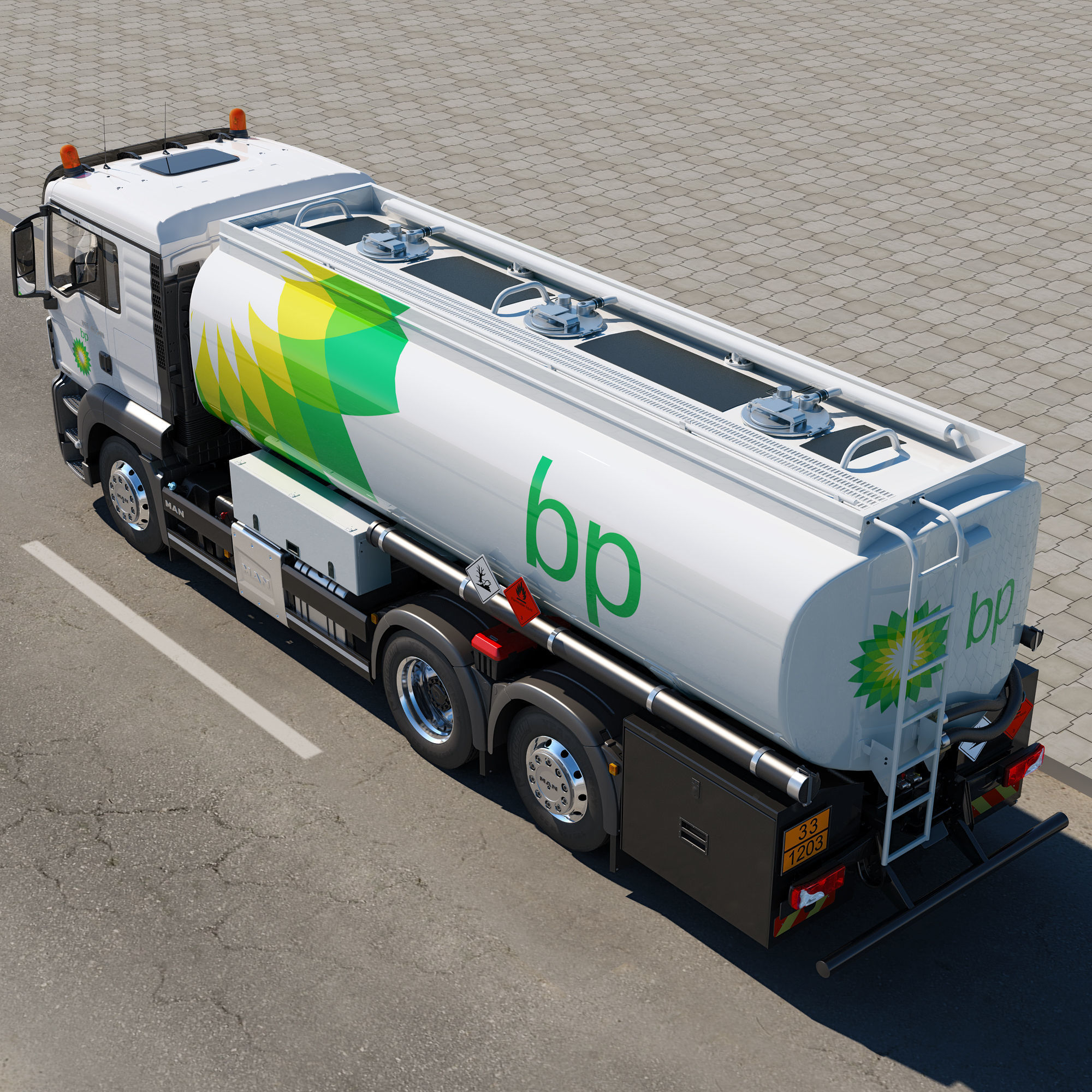 TGS 6X2 Tanker 3D model_5