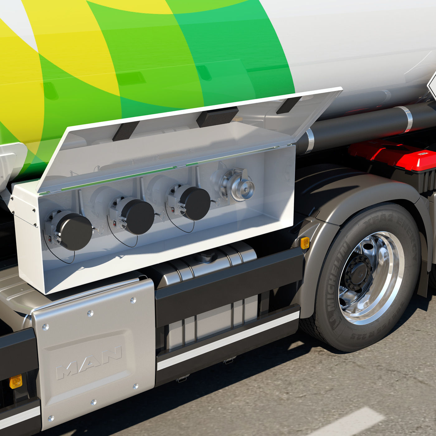 TGS 6X2 Tanker 3D model_8