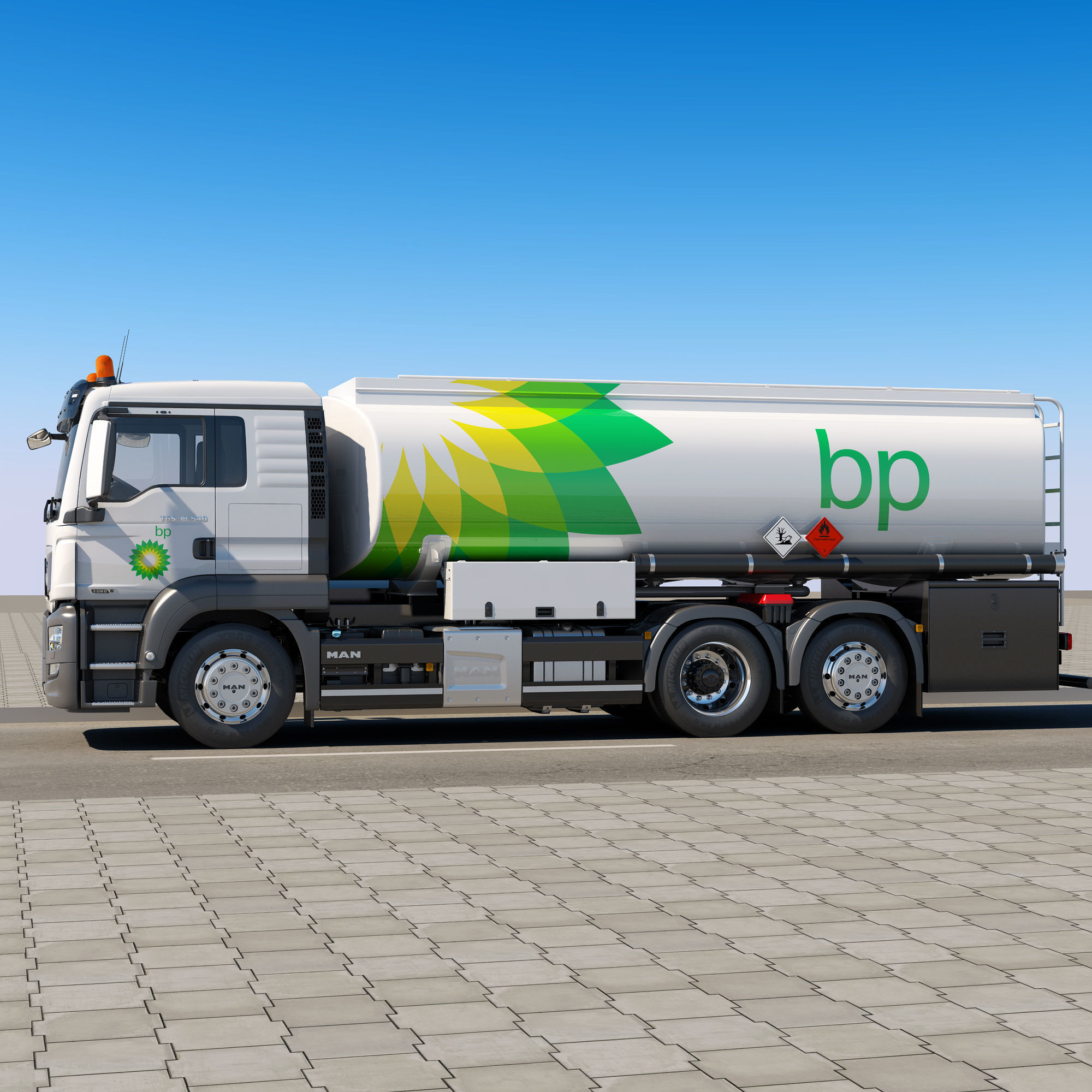 TGS 6X2 Tanker 3D model_4