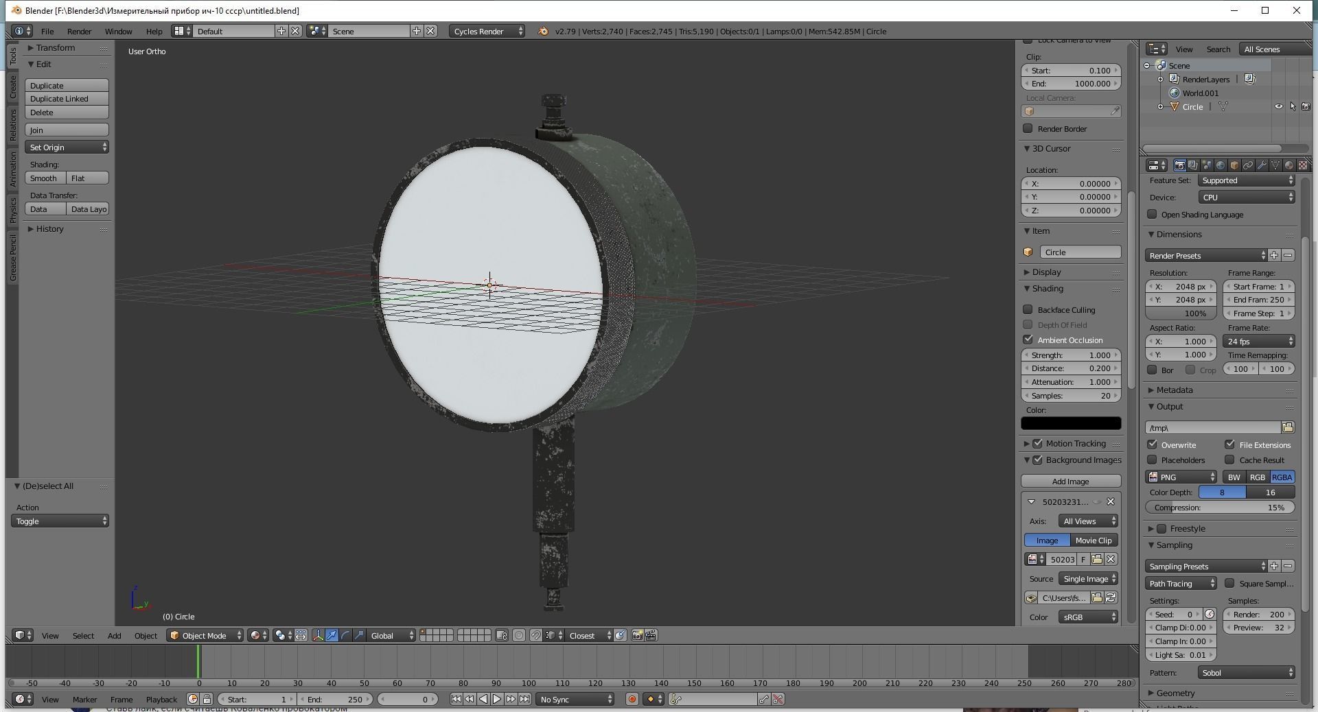 The measuring instrument ich-10 ussr 3D model_18