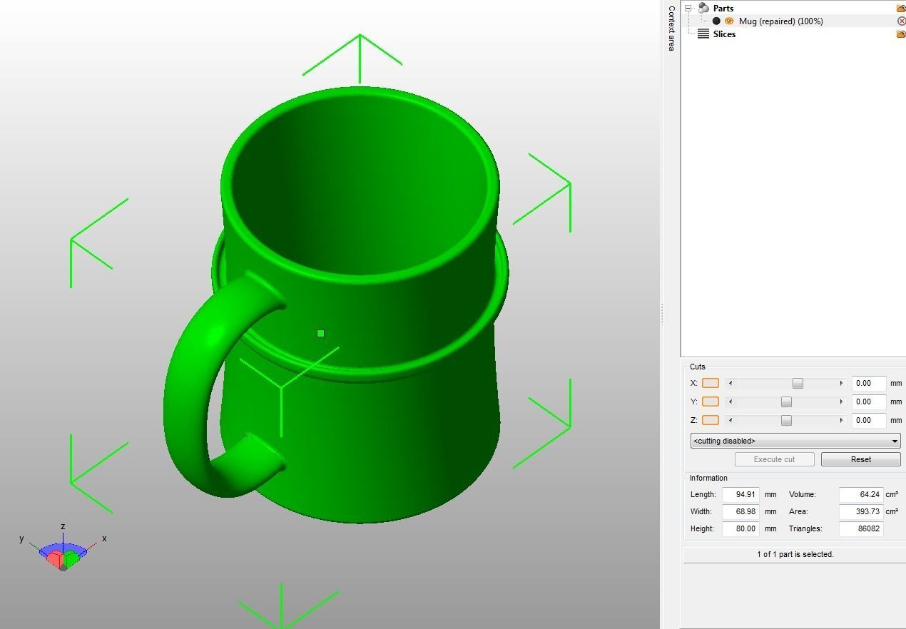 Coffee Mug With Dripping Guard 3D print model_2