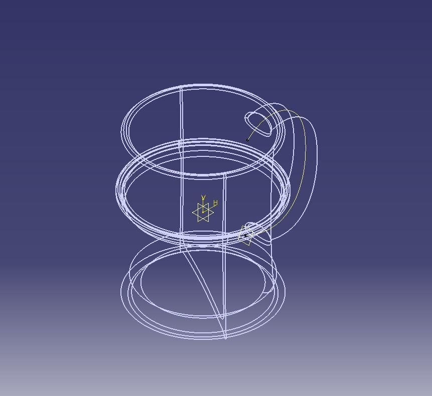 Coffee Mug With Dripping Guard 3D print model_5