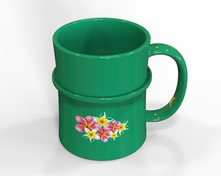 Coffee Mug With Dripping Guard 3D print model_19