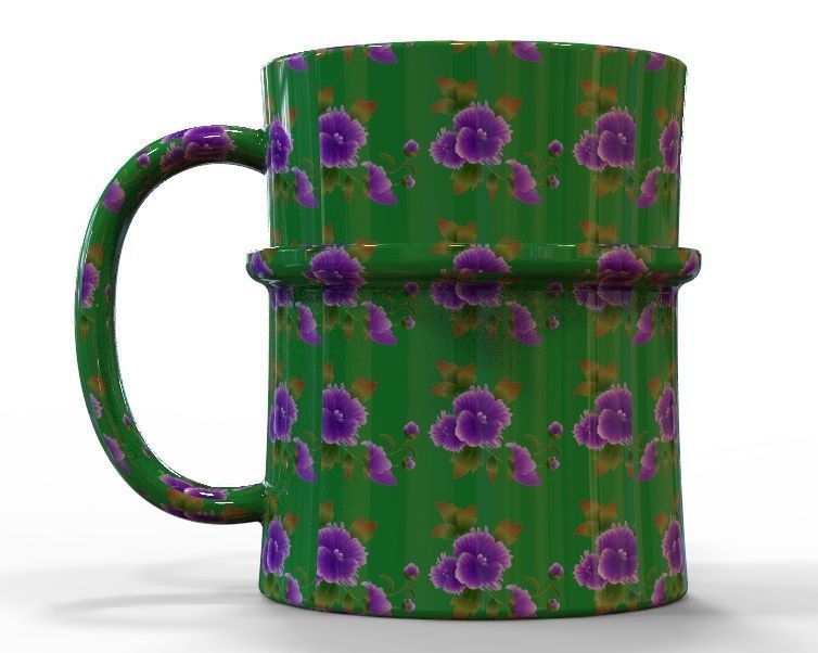 Coffee Mug With Dripping Guard 3D print model_20