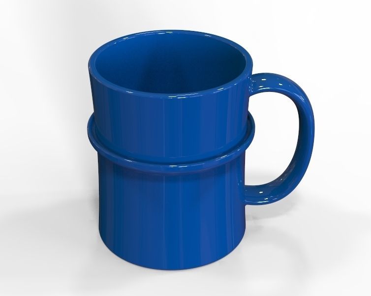 Coffee Mug With Dripping Guard 3D print model_14