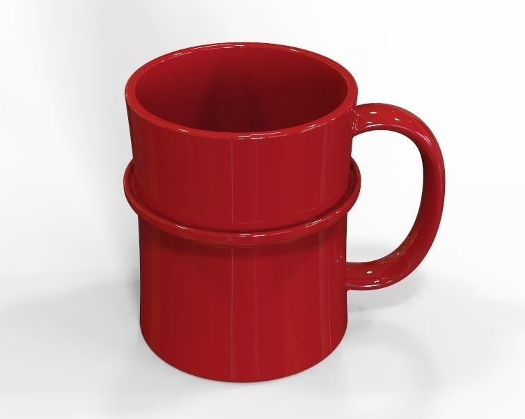Coffee Mug With Dripping Guard 3D print model_13