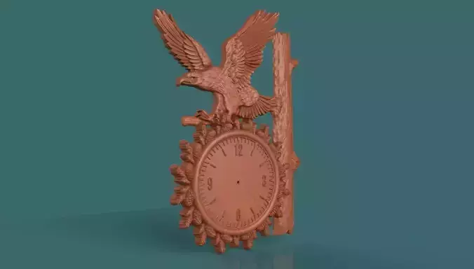 Eagle Wall Clock 3D print model