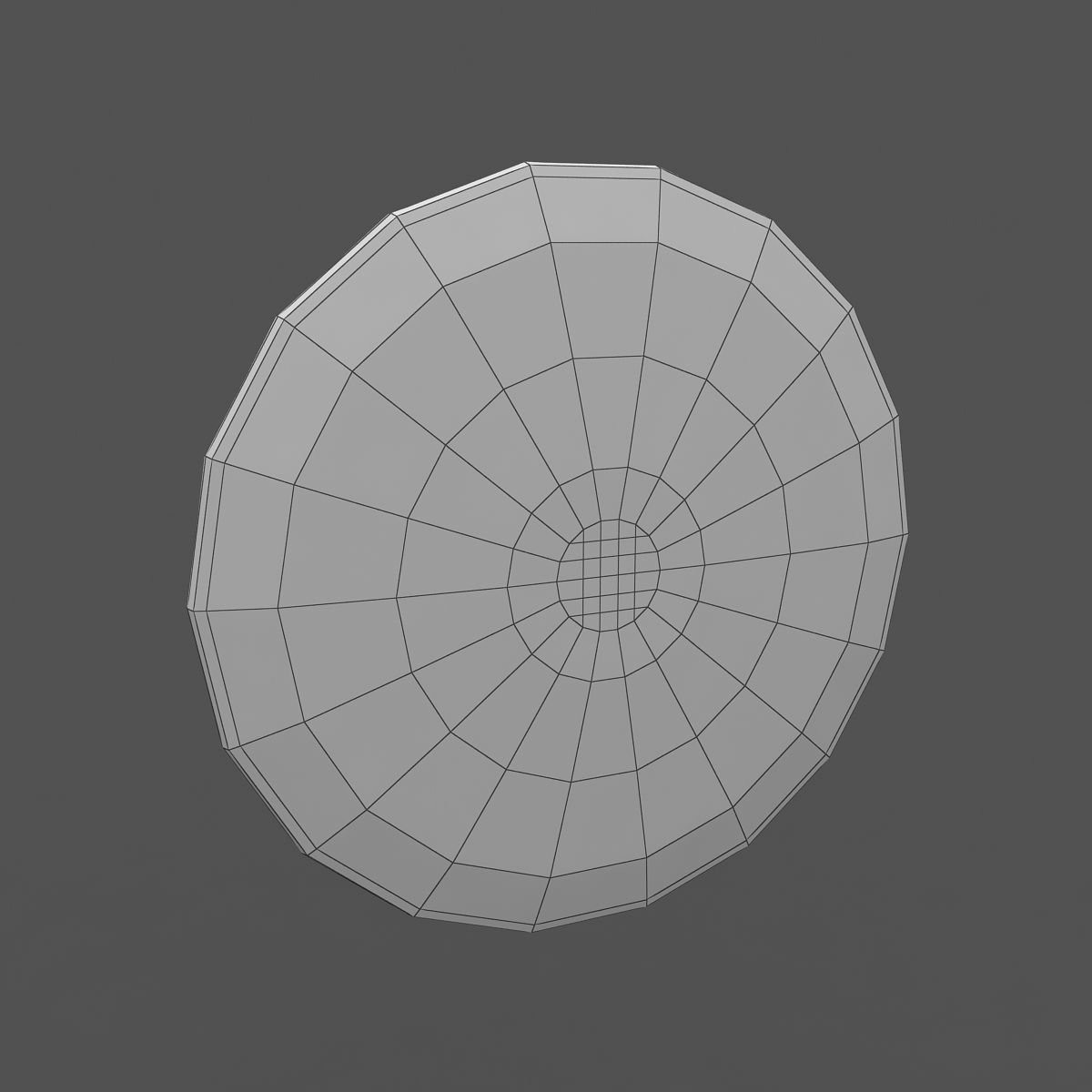 Blank Campaign Button 3D model_3