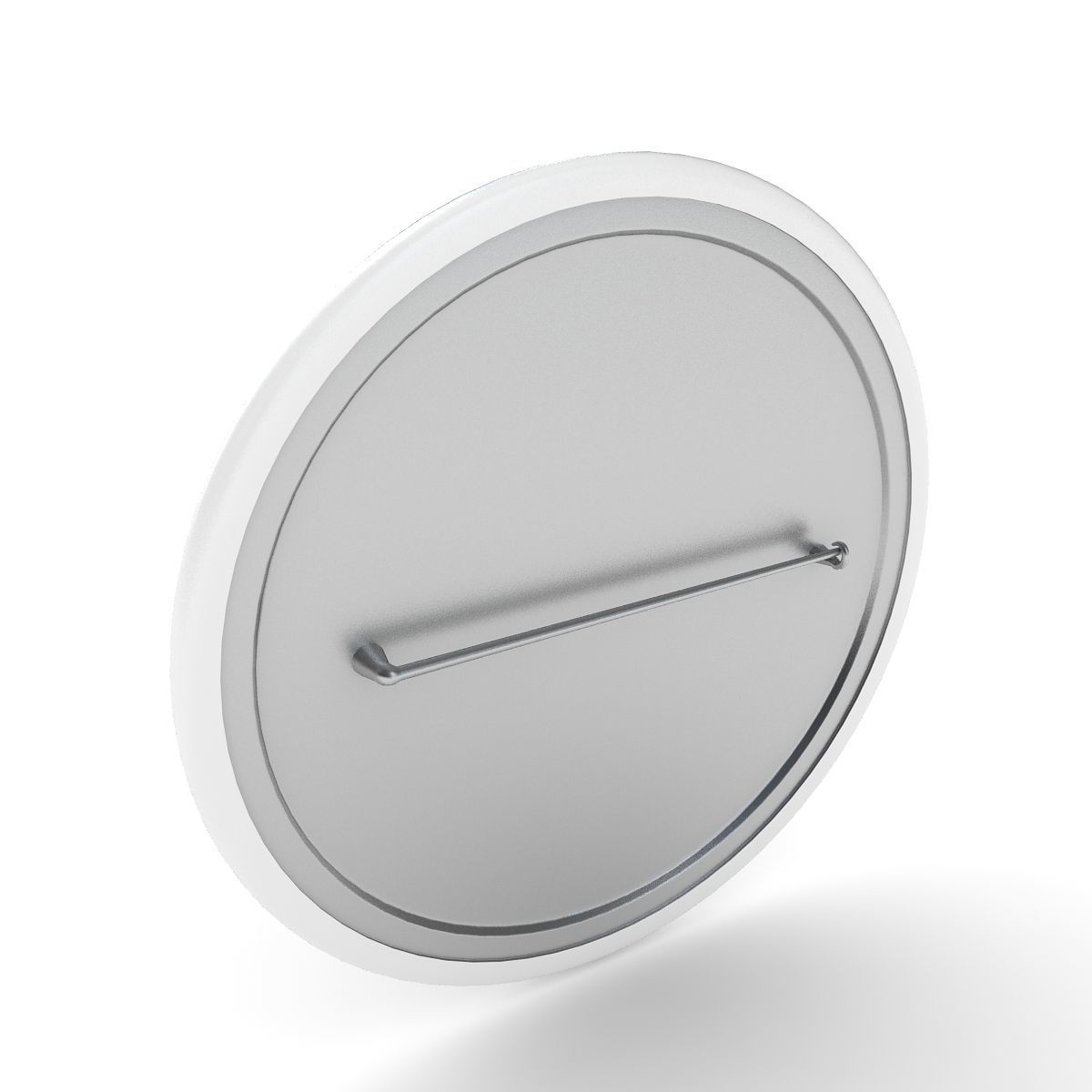 Blank Campaign Button 3D model_2