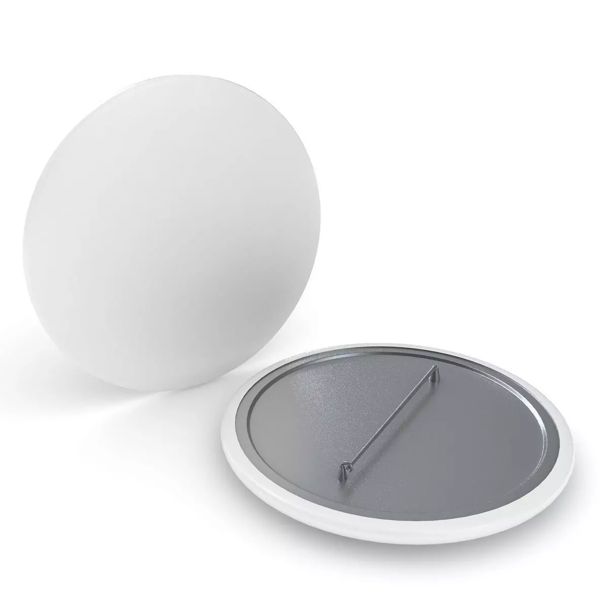 Blank Campaign Button 3D model_0