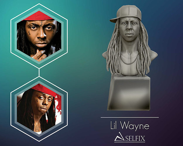 Lil Wayne  3D printable model 3D print model