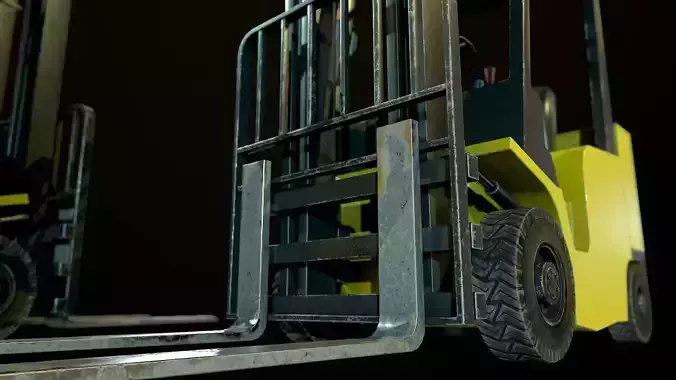 Game-Ready Liftruck with pallet