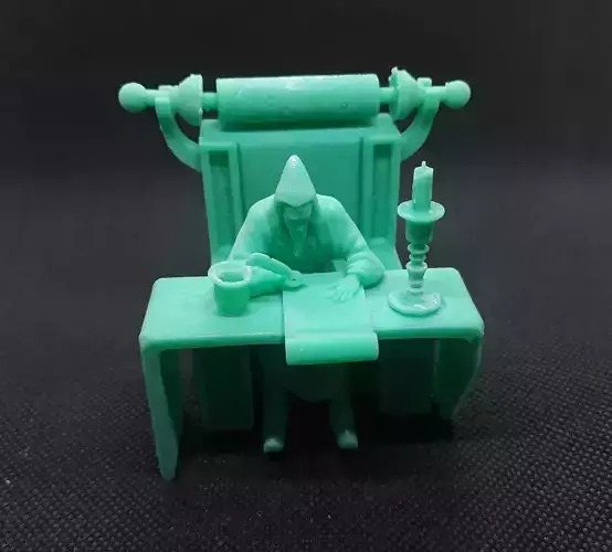 wizard on throne 3d print