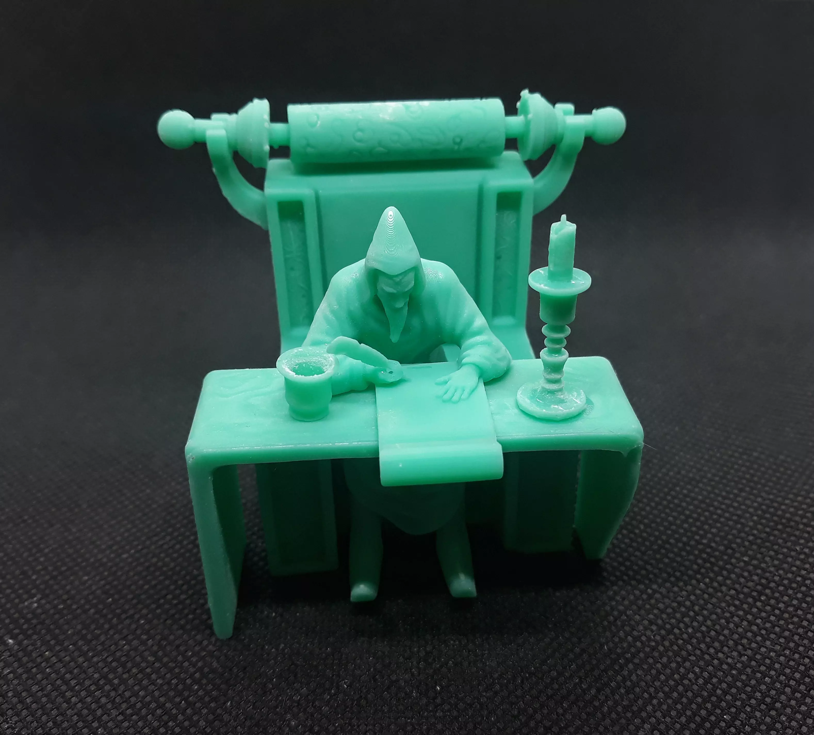 wizard on throne 3d print Free 3D print model