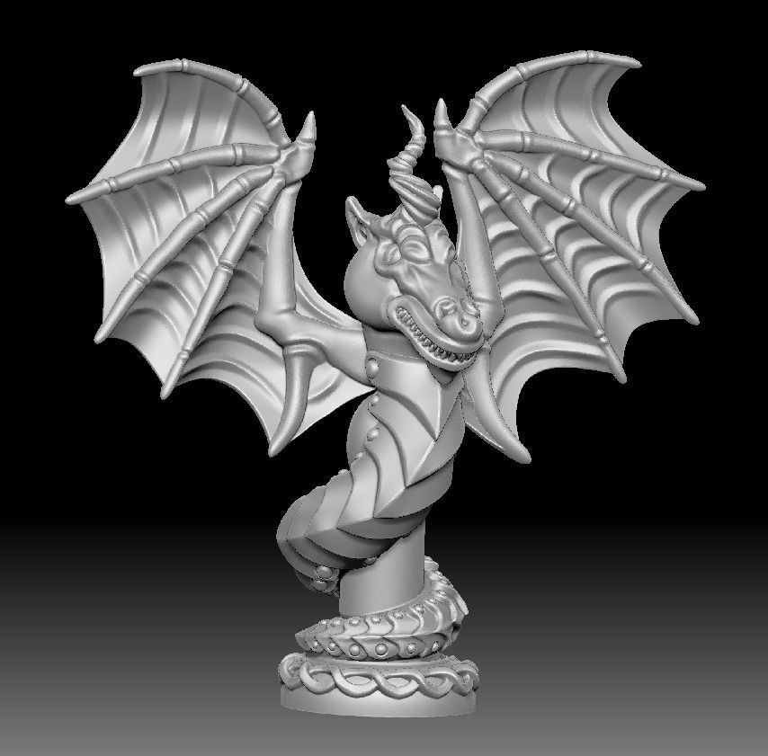 Dragon snake 3d print Free 3D print model_8
