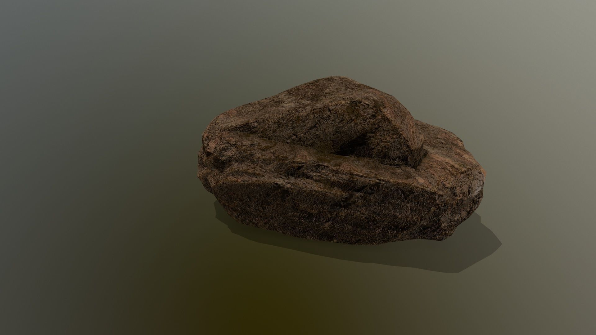 old rock Low-poly 3D model_10