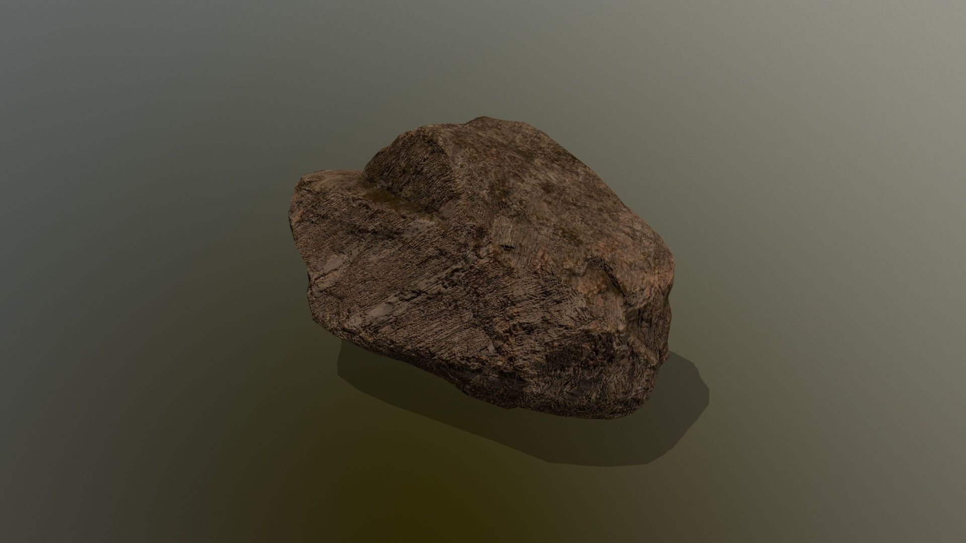 old rock Low-poly 3D model_7